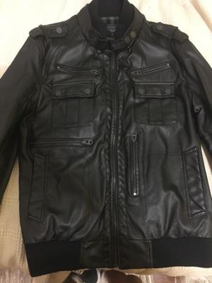 Campera cuero sintético SIAMO FUORI