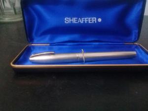 Lapicera Sheaffer pluma y clip en oro 14k