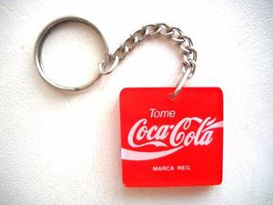 Llavero De Coca Cola Acrilico Nuevos Decada Del 80
