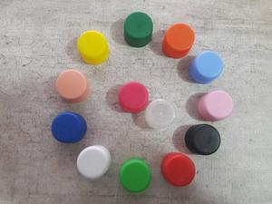 Tapas Plasticas De Colores Pack 100 Unidades