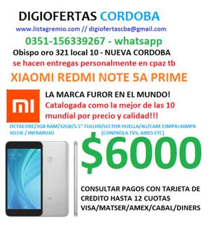 XIAOMI REDMI NOTE 5A PRIME OCTACORE 3GB 32GB 5.5" 4G LECTOR