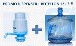 Dispenser De Agua Manual B10 + Botellon 12 L Promo!!!!!!