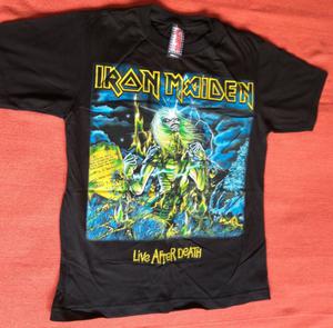 Pack 4 remeras IRON MAIDEN nuevas