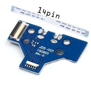 Placa De Carga Mini Usb + Flex Para Joystick Ps4 14 Pines
