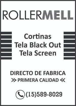 ROLLER MELL CORTINAS BLACK OUT Y SUNSCREEN
