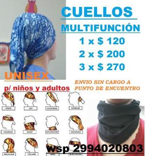 cuellito multifunsion / unisex / para niños y adultos