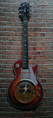Guitarra Cr Gibson Custon 69 De Ace Frelhey(reloj De Pared).