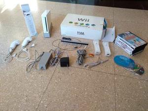 Nintendo Wii Flasheada Como Nueva + 2 Controles + Juegos