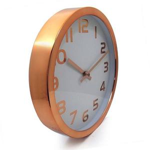 Reloj De Pared Color Cobre Vintage