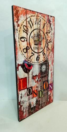 Reloj De Pared England Londres Underground London 20x40cm