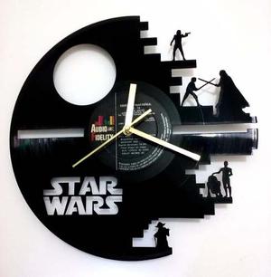 Reloj Disco De Vinilo Star Wars