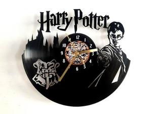 Reloj Disco Vinilo Harry Potter Diseño Regalo Original