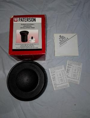 Tanque Revelador 2 Espirales Paterson + Manuales Originales