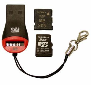 ADAPTADOR/LECTOR DE MEMORIAS MICRO-SD/M2 A USB NETMAK T55