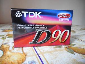 Cassette TDK, 90 minutos. Original.