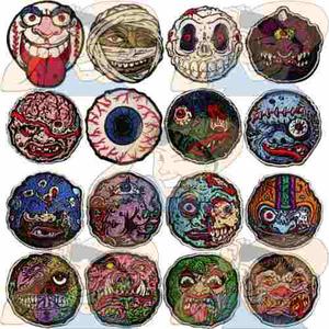 Parche Bordado Personajes Pelotas Madballs X Unidad Adr