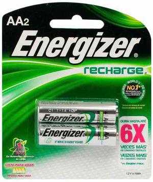 Pila Bateria Energizer Aa  Mah Recargable X2 Unidades