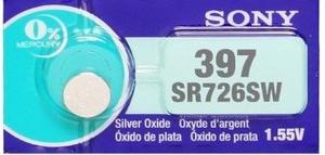 Pila Oxido De Plata Boton Reloj Sony 397 Sr726sw 1.55v