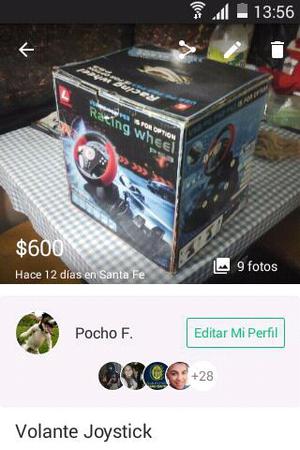 Volante Joystick $600