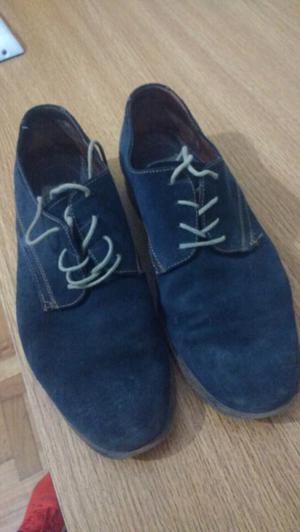Zapatos Gamuza Azul