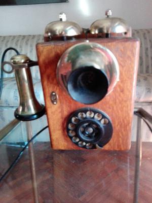 telefono antiguo de pared funcionando