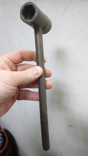 Antigua llave tubo con mango de acero made in usa impecable