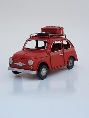Auto Fiat 600 - Miniatura Decorativo Escala Chapa Coleccion