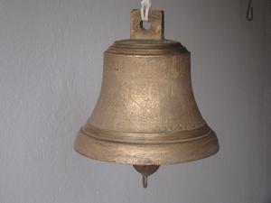 Campana antigua de bronce (nº3) marca Ghaina-Rosario.Ind