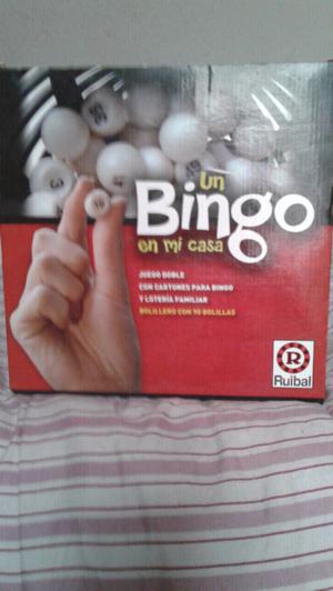 Juego de bingo sin uso