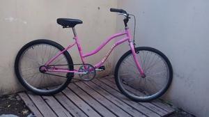 bicicleta bianchi rodado 24 paseo rosa lista para usar !