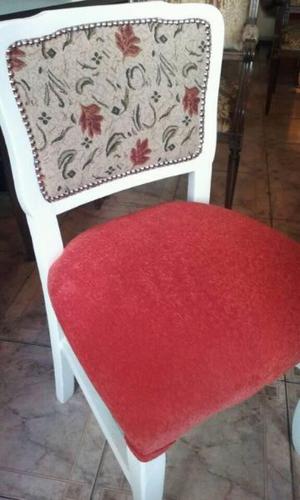 hermosas sillas con tapizado nuevo $  c/una