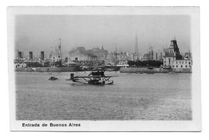 Antigua Tarjeta Postal Entrada De Buenos Aires