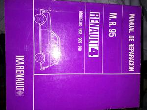 Antiguo manual de Renault 4 de taller -