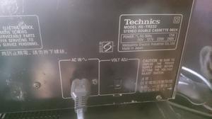 Cassetera Deck Technics Rs-tr232 Buen Estado!!! 220v