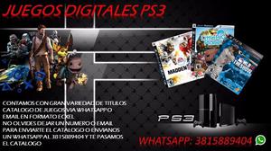 JUEGOS DIGITALES PS3