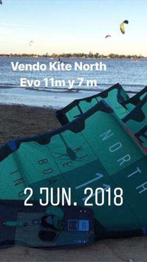 Kite North Evo 7 m y otro 11 m