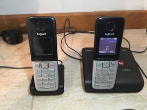 Teléfono inalámbrico dual con contestador