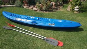 kayak triple, con remos, samoa famili