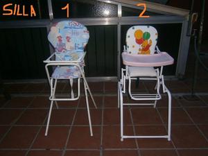 silla alta de bebe de 2 posiciones