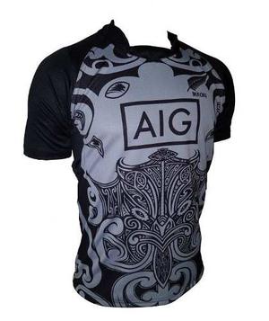 Camiseta Rugby Maori All Blacks Lions Xv Negra