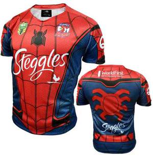Camiseta Rugby Spiderman Entrenamiento Juego Lions Xv