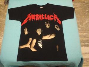 Remera De Metallica De Algodon Negra Marca Locuras