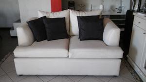 sillon 2 plazas ecocuero