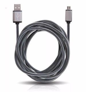 Cable Usb Micro Usb Carga Rapida Mallado 2.1A - La Plata