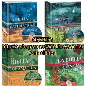 Oferta 4 Libros Biblia Matemática Gramática Naturales