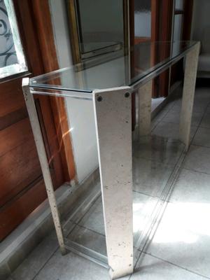 Vendo mesa de marmol acrilico y vidrio