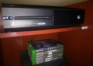 Xbox One 500gb, 2 mandos, 6 juegos físicos. Imperdible!