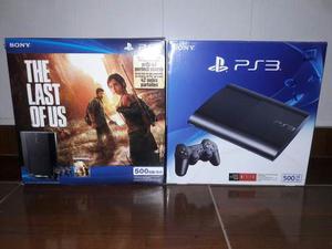 Playstation 3 Super Slim + Joystick + The Last Of Us