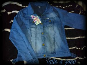 Campera jeans mujer