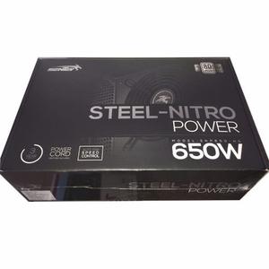 Fuente Sentey 650w 80 Plus Gamer Steel Nitro Single Rail 54a